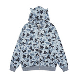 Men Hoodie Hip Hop Camouflage Hoodie Coat