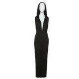 Women Dresses Summer Women's Fashion Hooded Slim Fit Dress