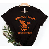 Percy Jackson Halloween Women T Shirts Cotton Goth