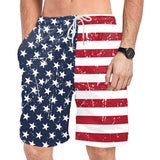 National Flag Day Shorts Summer Floral Print Casual Jumpsuit Beach Pants