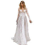 Slutty Wedding Dress Spring/Summer New Long Sleeve Dress