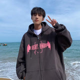Men Hoodie Cardigan Zipper Sweater Men's Autumn Hooded Coat