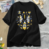 Ukrainian Trident T-shirt Women Men Cotton Ukraine