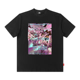 Men T Shirt Short-Sleeved T-shirt Men's Fashion Brand Ins Hong Kong Style Loose Men's Clothing