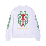 Chh Chrome Heart Long Sleeve Shirt Unisex Fashion Loose Long Sleeve Shirt