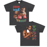 Mike Tyson T Shirt Boxing Vintage Character Print Short Sleeve