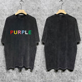 Purple Brand T Shirt Short Sleeve T-shirt Blouse