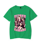 Cute Kamado Nezuko Print Short Sleeve T Shirts Women