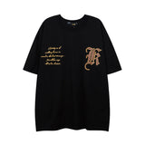 Men T Shirt Printed Short Sleeve Men's and Women's Loose Vintaget T-shirt