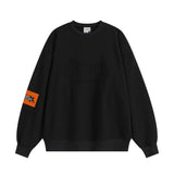 Men Hoodie Loose Casual Long Sleeves round-Neck Sweater