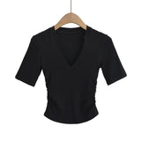 Women T-Shirt Short-Sleeved T-shirt Women's Bottoming Shirt Short Summer Top