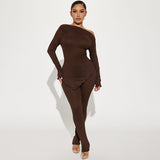 Women Co-Ord Set Women's Autumn Top Slim Trousers Casual
