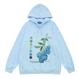 Men Hoodie Fruit Printed Sweater Men's Spring and Autumn Leisure Loose Sports