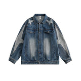 Unisex Jacket Autumn Cross Star Denim Coat for Women