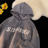 Men Hoodie Hooded Sweater Spring and Autumn High Sense Early Autumn Clothing