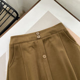 Women Skirt Woolen Skirt Female Mid-Length Autumn and Winter