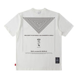Men T Shirt Vintage Letter Print Short Sleeve T-shirt Men and Women Casual