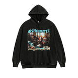 Men Long Sleeve Shirt Vintage Hiphop Printed Hoodie Men's and Women's Loose All-Match Hoodie