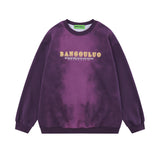 Men Hoodie Sweater Autumn and Winter Letter Printed Loose Long Sleeves round Neck Pullover Men