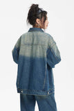Unisex Jacket Autumn Washed Denim Jacket Coat Women's Clothing