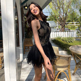 Women Dresses Summer Lace Pattern Sexy Dress Women's