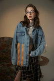 Unisex Jacket Autumn Contrast Color Casual Coat Women's Clothing