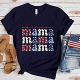Women's Independence Day T Shirt round Neck Short Sleeve T-shirt Women's Top