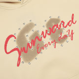 Men Hoodie Fall/Winter Hoodie Rivet Letter Printed Loose Long Sleeves Leisure Pullover Hoodie