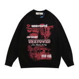 Men Hoodie Printed Crew Neck Sweatshirt Autumn and Winter Loose Casual Sweatshirt