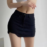 Women Skirt Denim Skirt Women's High Waist Denim Skirted Leggings