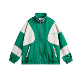 Unisex Jacket Autumn Leisure Style Splicing Coat Women's Clothing