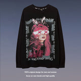 Men Long Sleeve Shirt Printed Long Sleeve T-shirt Men's Women's Pullover Couple