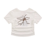 Women T-shirt Printed Short T-shirt Crew Neck Short Sleeve T-shirt Casual