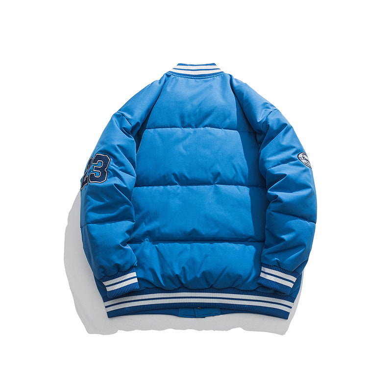 Varsity Jacket Vintage Embroidery Pattern Baseball Uniform Cotton Clothes