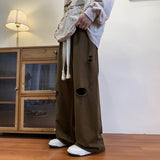 Men Sweatpants Design Hiphop Sweatpants Men Vintage Broken Holes Pants