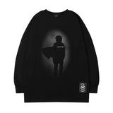 Men Long Sleeve Shirt round Neck Long Sleeve T-shirt Men and Women Loose Casual Hip Hop Couple