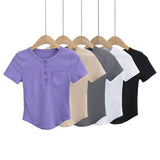 Women T-Shirt Short Sleeve Women's Tops Yoga Fitness T-shirt