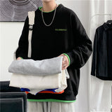 Men Hoodie Sweater Men's round Neck Hiphop Idle Style