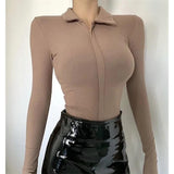 Women T-Shirt Tight Jumpsuit Spring European and American Style Women's Clothing