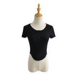 Women T-Shirt Short Sleeve Thread T-shirt Top