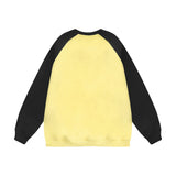 Men Hoodie round Neck Sweater Men's Loose Long Sleeve Autumn and Winter Pullover