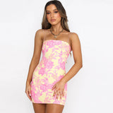 Women's Desses Bandeau Sling Dress Hip Skirt