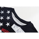 National Flag Day T Shirts Summer Independence Day Women's Long T-shirt Casual Loose