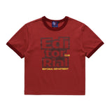 Women T-shirt Letter Print Short-Sleeve T-shirt Girls Summer Pure Cotton round Neck
