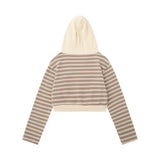 Women Hoodie Short Hoodie Knitted Women's Autumn Zipper Jacket
