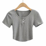 Women T-Shirt Short Sleeve Women's Spring and Summer Arc Sports T-shirt