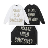 Men Long Sleeve Shirt Fashion Brand Casual Couple Long Sleeve T-shirt Retro Loose Men and Women