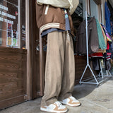 Men Sweatpants Cityboy Pants Men Winter Track Pants Hong Kong Style Autumn and Winter
