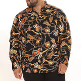Men Shirt Autumn Fashion Cardigan Personalized Printed Men