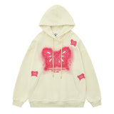 Men Hoodie Butterfly Patch Embroidered Hoodie